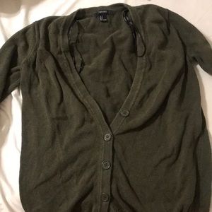 Olive green boyfriend sweater